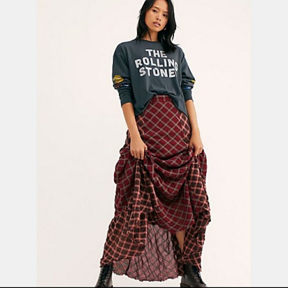 Free People Prairie Dreams Maxi Skirt